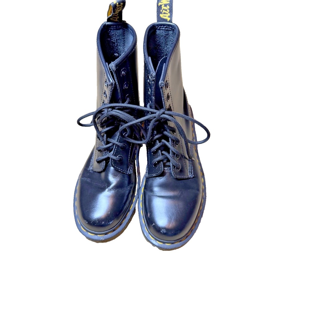 Dr Martens 1460W Women's Size 6 Black Leather 8 Eye Combat Boots AirWair